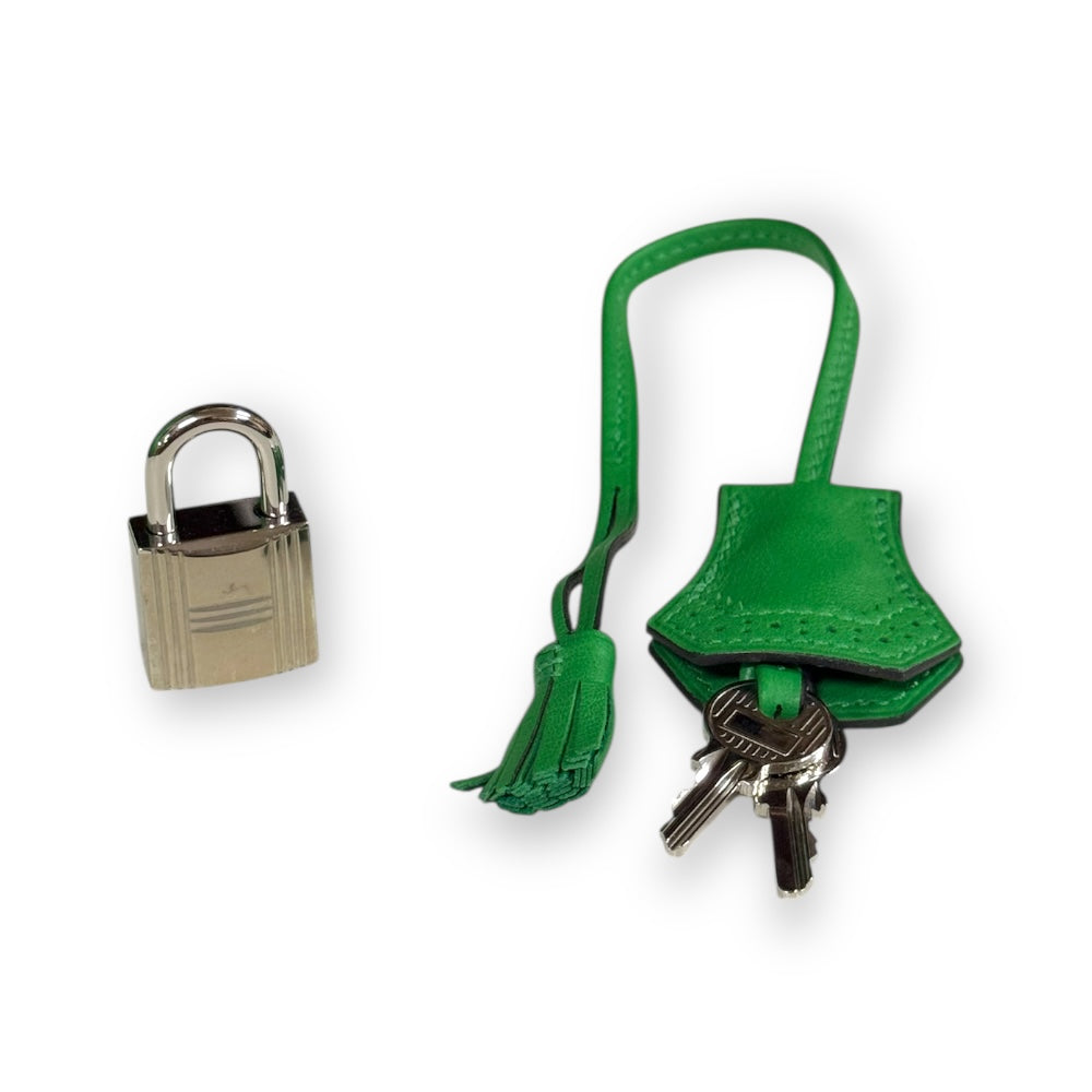 HERMES エルメス バーキン35 ギリーズ ハンドバッグ トゴ グリーン