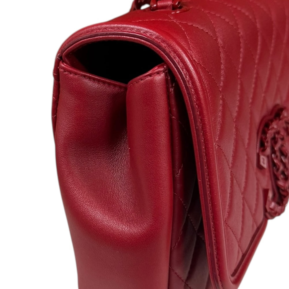 CHANEL シャネル CCフィリグリー マトラッセ ショルダーバッグ レザー 