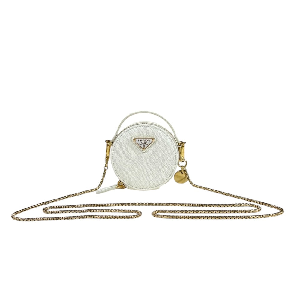 PRADA プラダ トライアングルミニポーチ サフィアーノ ショルダー