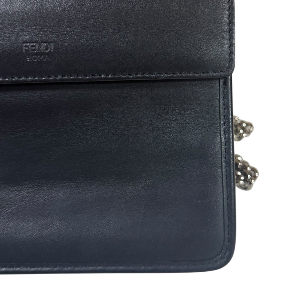 FENDI フェンディ ミニ キャナイ エフ ショルダーバッグ レザー