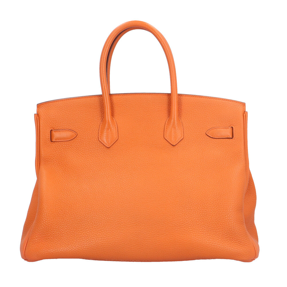 HERMES エルメス バーキン35 ハンドバッグ トゴ オレンジ レディース