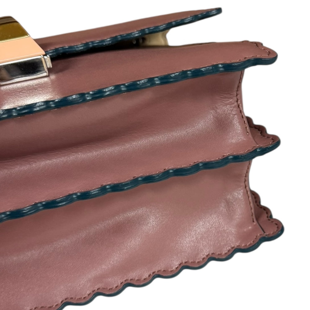 FENDI フェンディ キャナイ ミニ ショルダーバッグ レザー ピンク