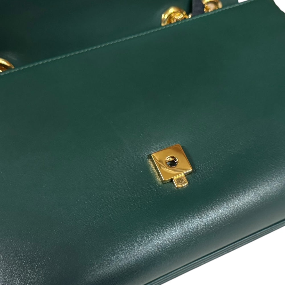 グッチ ラジャ ショルダーバッグ レザー 537241 グリーン レディース GUCCI  中古 GUCCI（グッチ） ラジャ ショルダーバッグ レザー 537241 グリーン