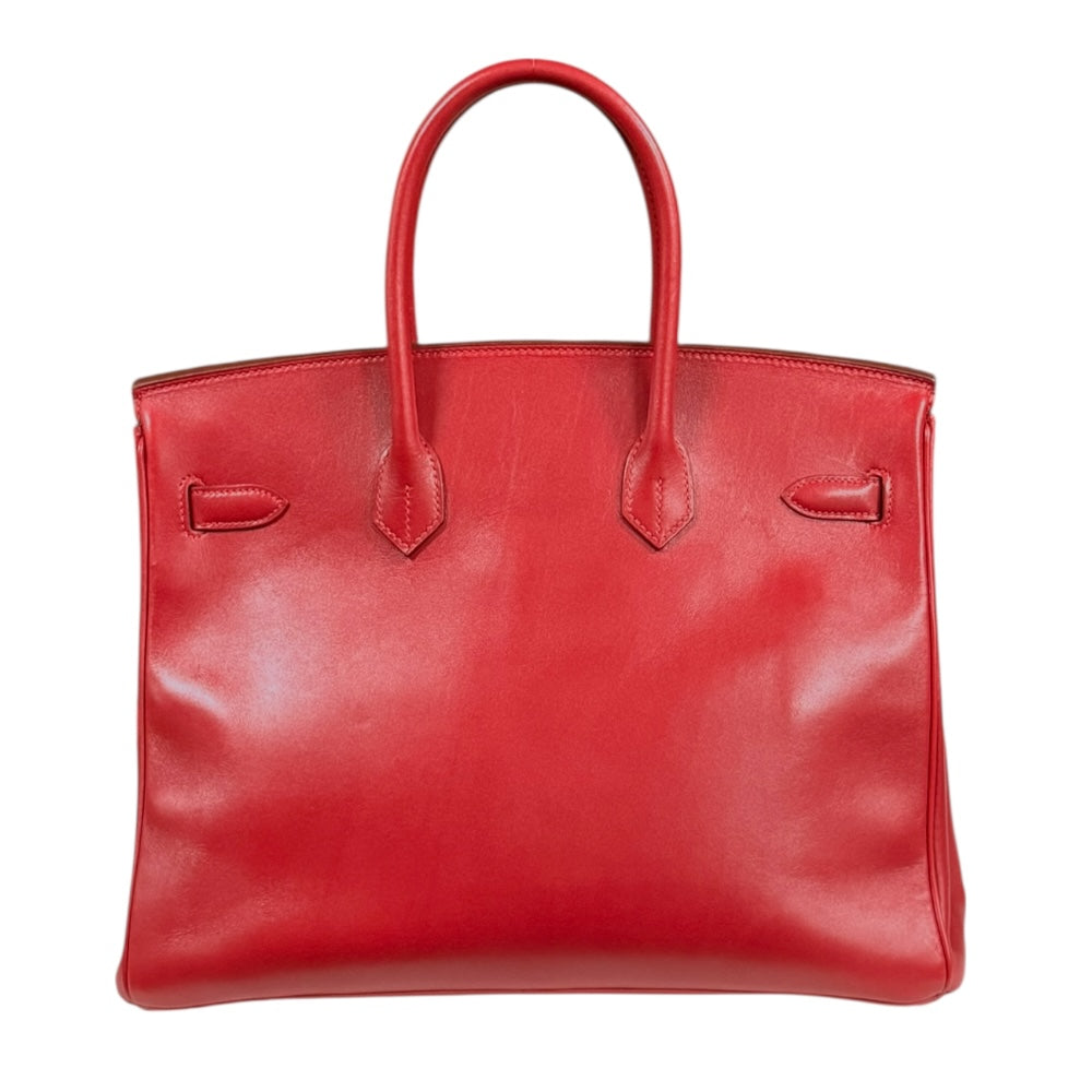 HERMES エルメス バーキン35 ハンドバッグ ヴォースイフト レッド