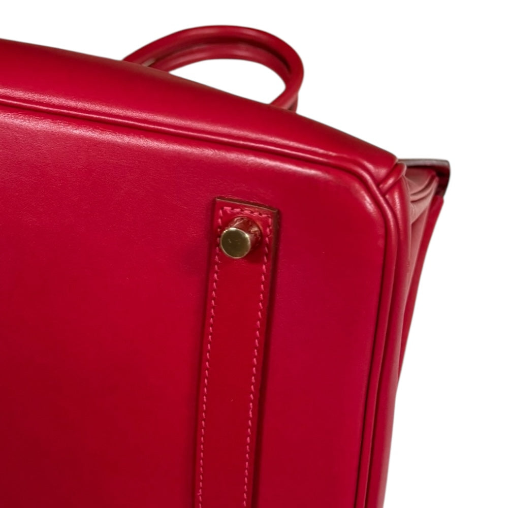 HERMES エルメス バーキン35 ハンドバッグ ヴォースイフト レッド
