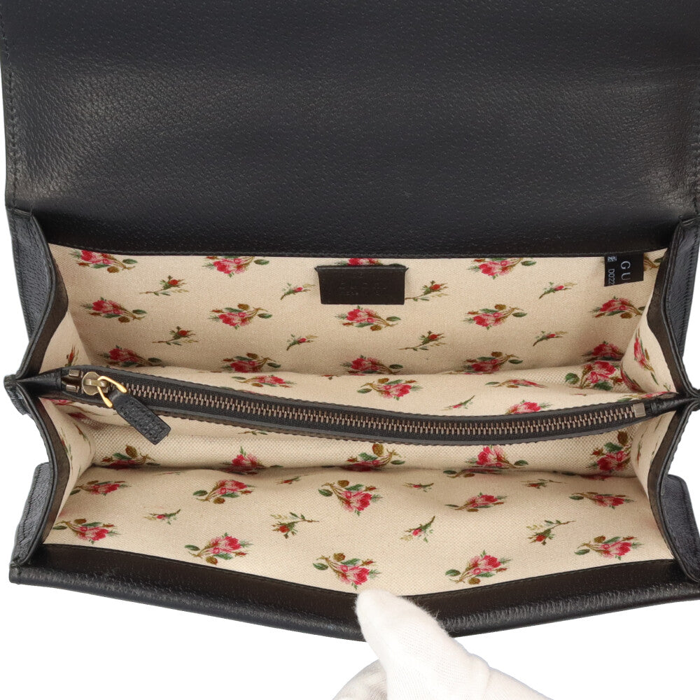 GUCCI グッチ ディオニュソス ショルダーバッグ レザー ブラック