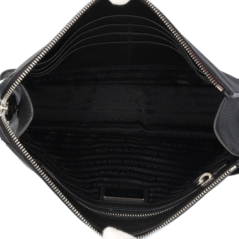 【✨美品✨】 プラダ セカンドバッグ レザー ブラック PRADA プラダ セカンドバッグ レザー ブラック メンズ 中古 – 【公式
