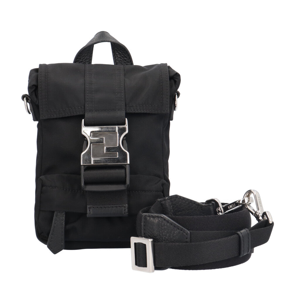 FENDI フェンディ フェンディネス ショルダーバッグ ナイロン ブラック