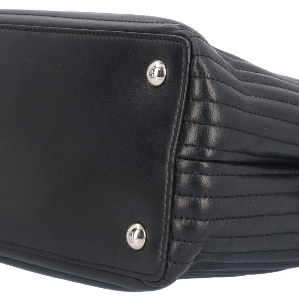 フェンディ スモールドットコムクリック ショルダーバッグ レザー 8BN299 ブラック レディース FENDI  中古 R&Kリサイクルキング FENDI フェンディ スモールドットコムクリック ショルダーバッグ