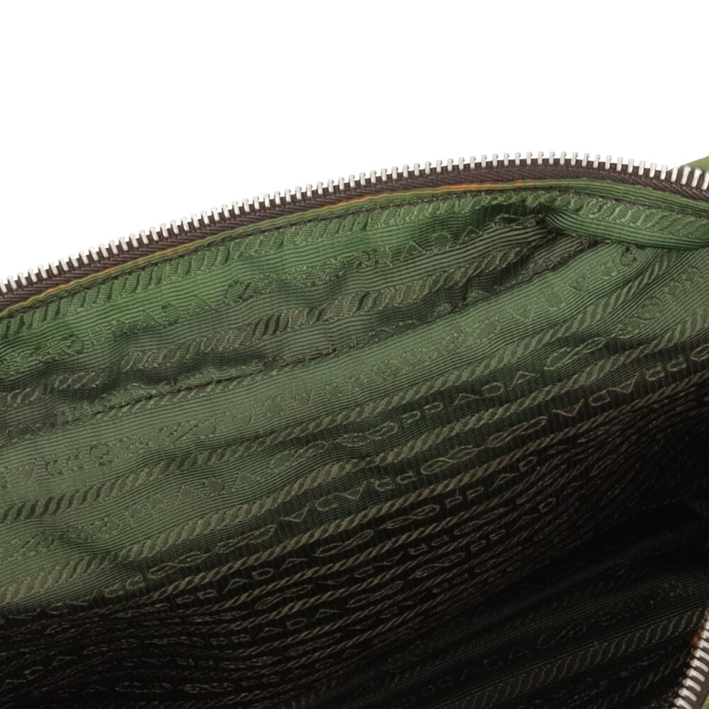 PRADA プラダ ショルダーバッグ ナイロン グリーン レディース 中古
