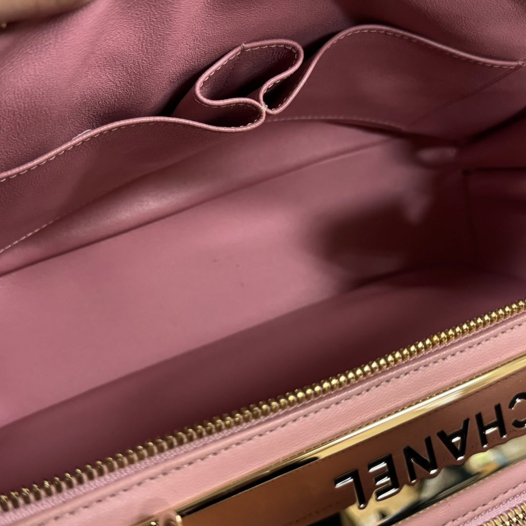 CHANEL シャネル ボウリングバッグ Vステッチ トレンディCC ショルダー