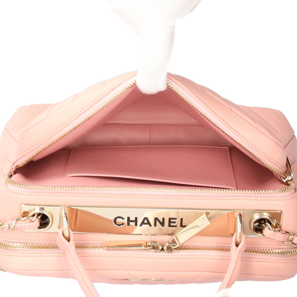 CHANEL シャネル ボウリングバッグ Vステッチ トレンディCC ショルダー
