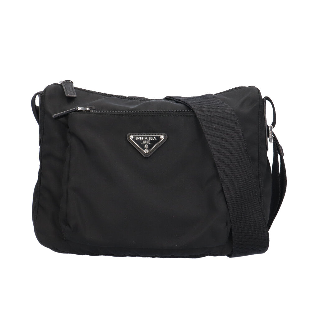 PRADA プラダ ショルダーバッグ ナイロン ブラック レディース 中古