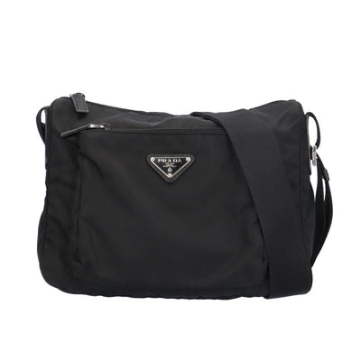 PRADA プラダ ショルダーバッグ ナイロン ブラック レディース 中古
