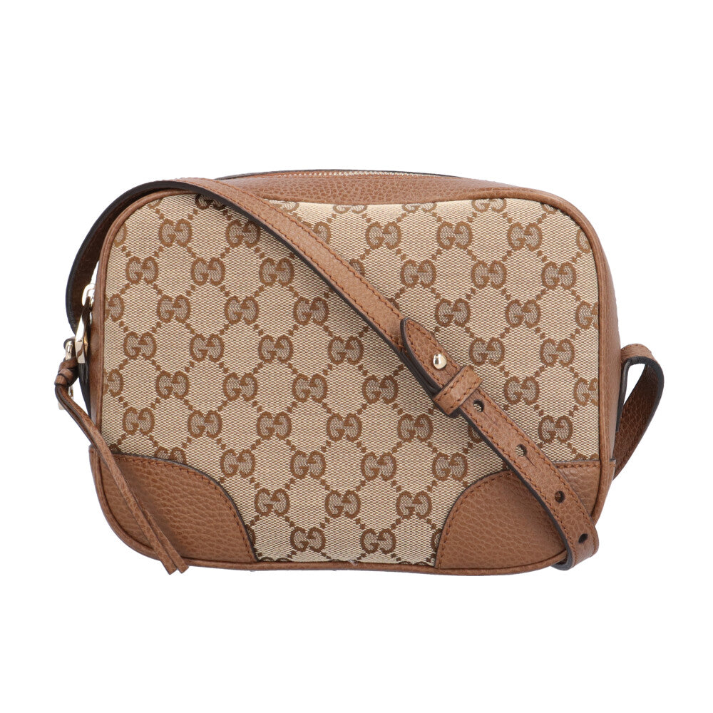 GUCCI グッチ ブリー ショルダーバッグ GGキャンバス ベージュ
