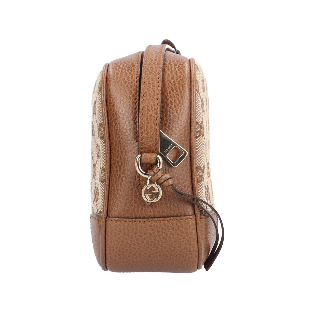 GUCCI グッチ ブリー ショルダーバッグ GGキャンバス ベージュ