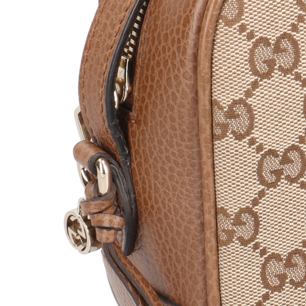 GUCCI グッチ ブリー ショルダーバッグ GGキャンバス ベージュ