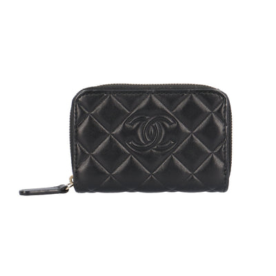 CHANEL シャネル クラシック ジップ コインパース マトラッセ コイン 