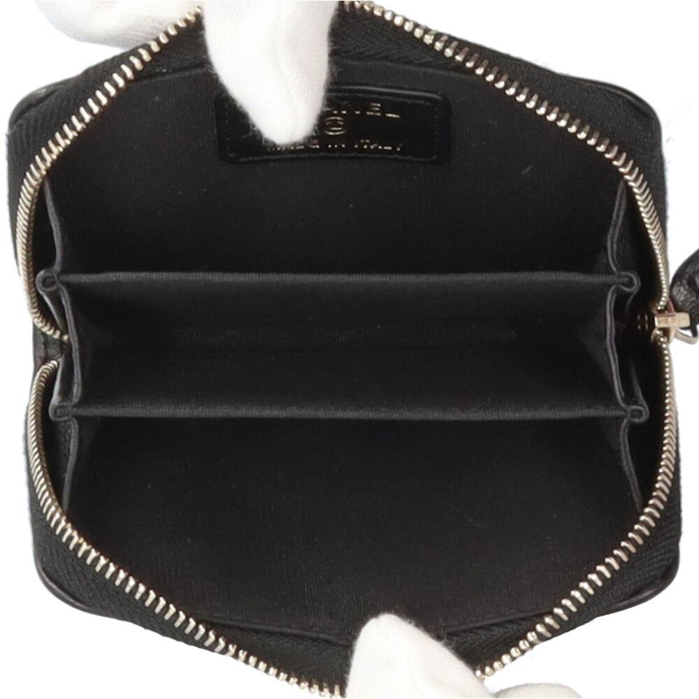 CHANEL シャネル クラシック ジップ コインパース マトラッセ コイン