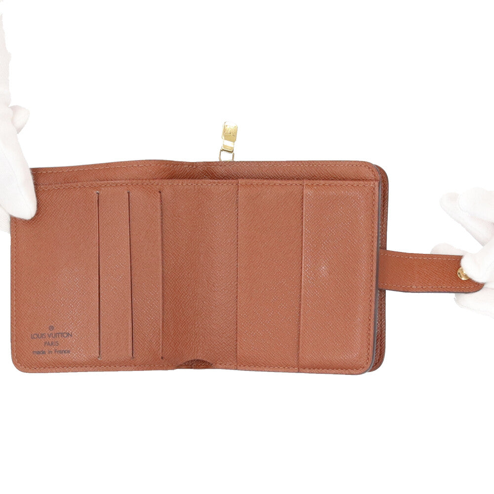 ✨美品✨ルイヴィトン 財布 モノグラム コンパクトジップ 二つ折　折りたたみ LOUIS VUITTON ルイヴィトン コンパクトジップ モノグラム 二つ折り