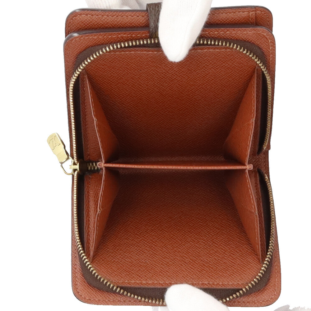 LOUIS VUITTON ルイヴィトン コンパクトジップ モノグラム 二つ折り