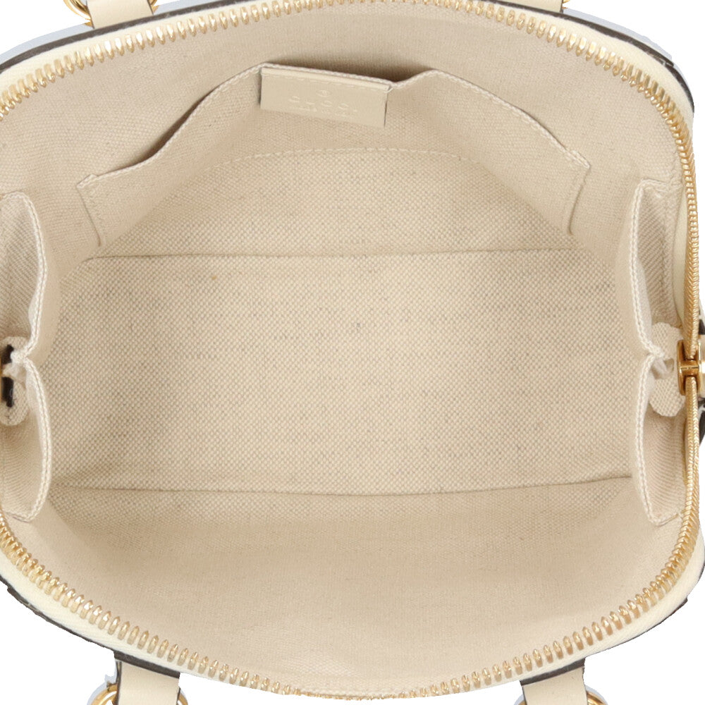GUCCI グッチ ホースビット1955 ショルダーバッグ レザー ホワイト