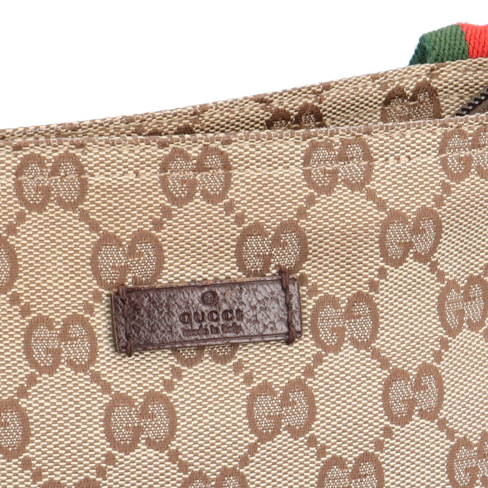 GUCCI グッチ シェリーライン ショルダーバッグ GGキャンバス ベージュ