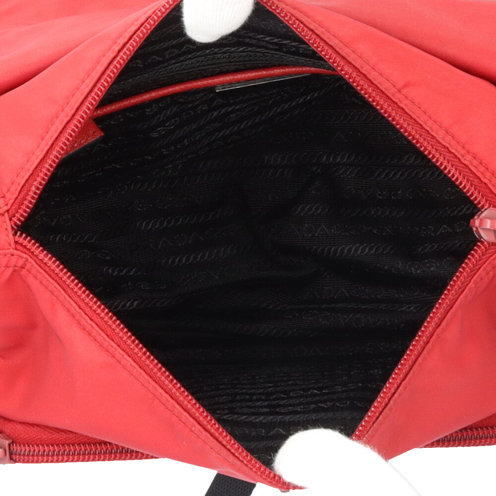 PRADA プラダ ショルダーバッグ ナイロン レッド ユニセックス 中古