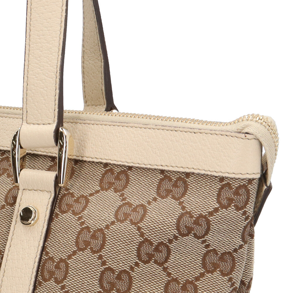 GUCCI グッチ アビー トートバッグ GGキャンバス ベージュ レディース