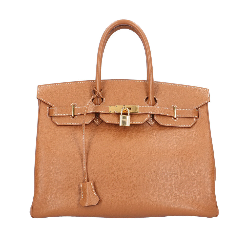 HERMES エルメス バーキン35 ハンドバッグ クシュベル ブラウン 
