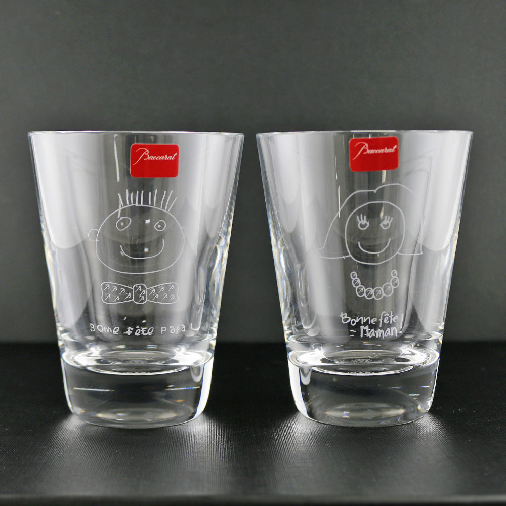 Baccarat バカラ ママ＆パパタンブラーセット グラス クリスタル ユニ
