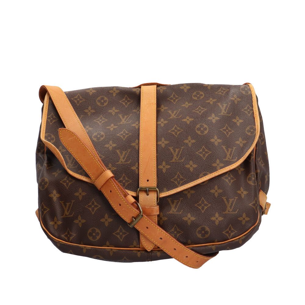 LOUIS VUITTON ルイヴィトン ソミュール35 モノグラム ショルダーバッグ モノグラムキャンバス ブラウン レディース 中古 –  【公式】リサイクルキング オンラインショップ