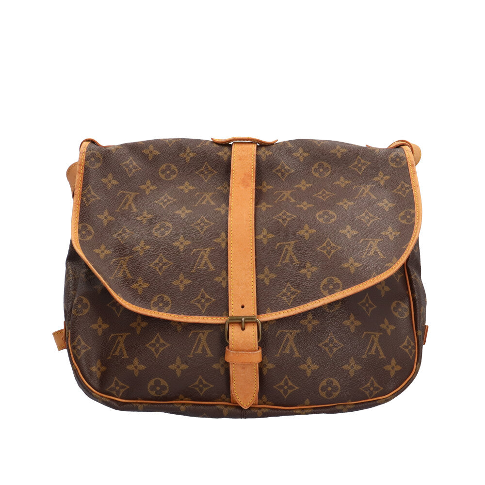 LOUIS VUITTON ルイヴィトン ソミュール35 モノグラム ショルダーバッグ モノグラムキャンバス ブラウン レディース 中古 –  【公式】リサイクルキング オンラインショップ