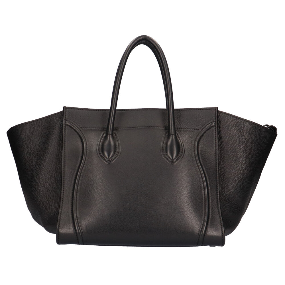 セリーヌ CELINE ラゲージファントム ハンドバッグ レザー ブラック