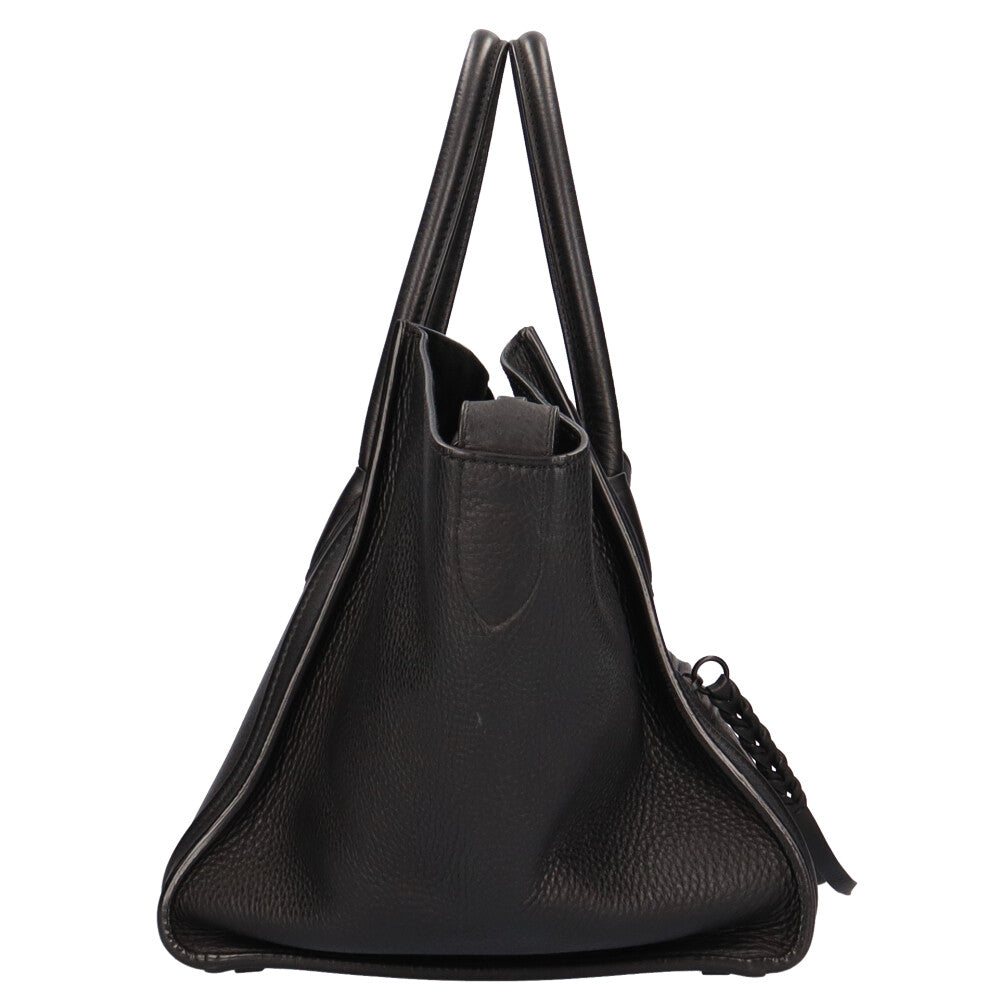 セリーヌ CELINE ラゲージファントム ハンドバッグ レザー ブラック