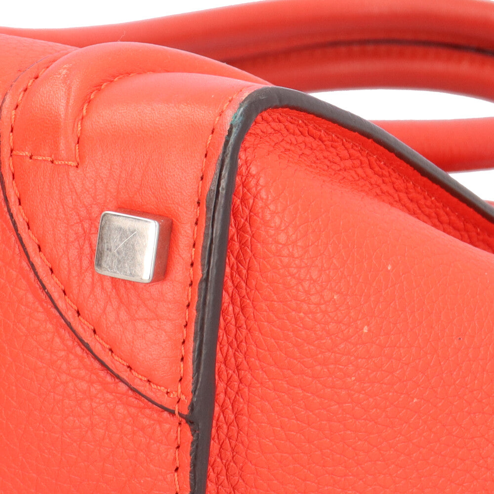 CELINE セリーヌ ラゲージ マイクロショッパー ハンドバッグ レザー