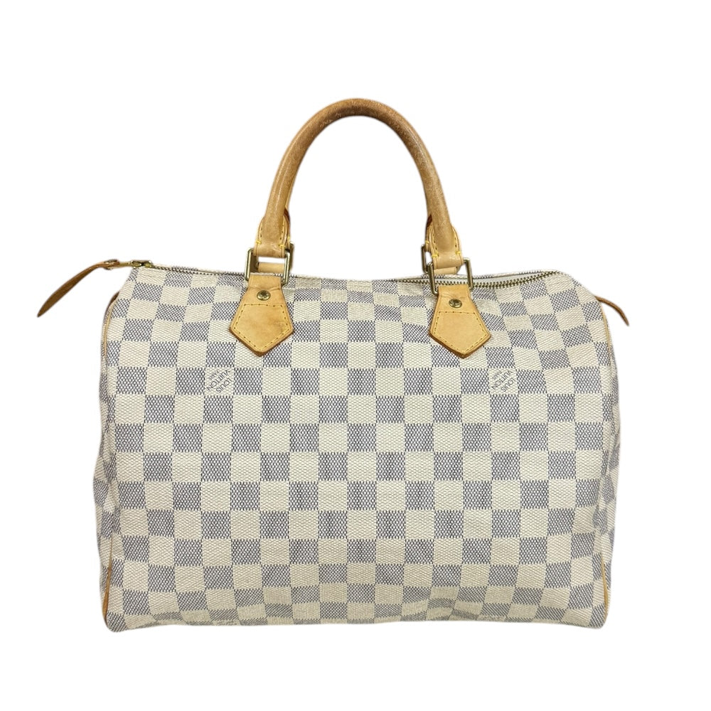 LOUIS VUITTON ルイヴィトン スピーディ30 ダミエアズール ハンドバッグ ダミエアズールキャンバス ホワイト レディース 中古 –  【公式】リサイクルキング オンラインショップ