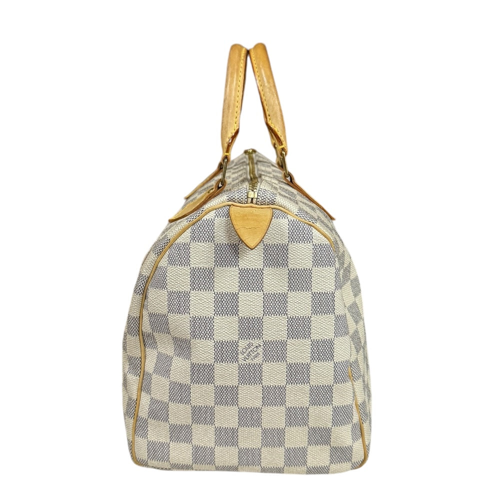 LOUIS VUITTON ルイヴィトン スピーディ30 ダミエアズール ハンドバッグ ダミエアズールキャンバス ホワイト レディース 中古 –  【公式】リサイクルキング オンラインショップ