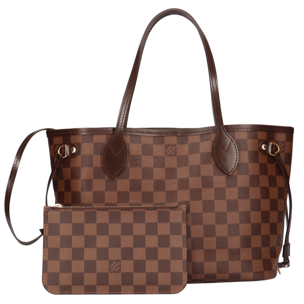 Louis Vuitton Neverfull PM Damier Shoulder Bag Damier Canvas Brown