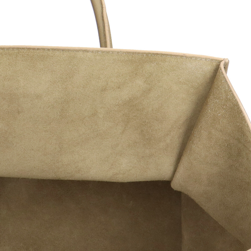 セリーヌ CELINE ラゲージファントム ハンドバッグ レザー ベージュ