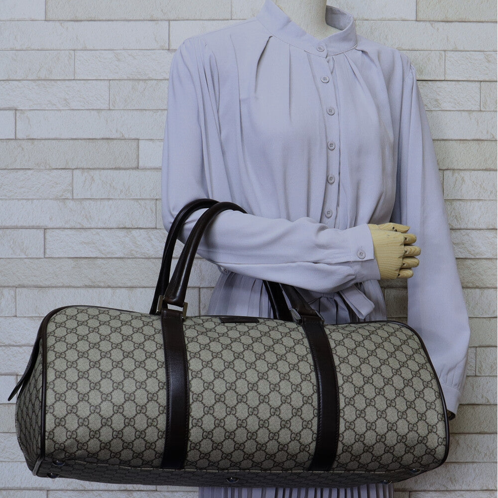 グッチ GUCCI GGスプリーム ボストンバッグ GGスプリームキャンバス