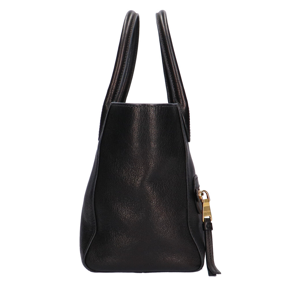 ミュウミュウ MIUMIU ショルダーバッグ レザー ブラック