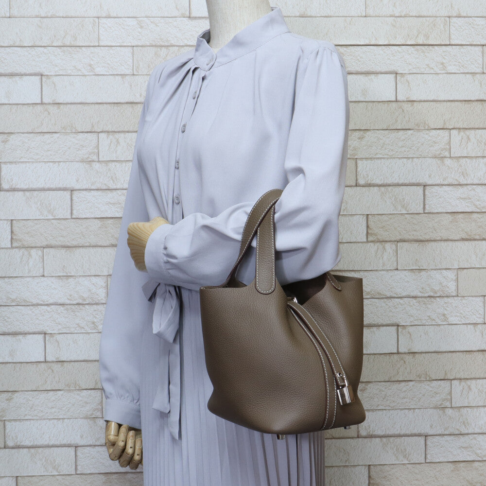 エルメス PM ピコタンロック ハンドバッグ トリヨンクレマンス