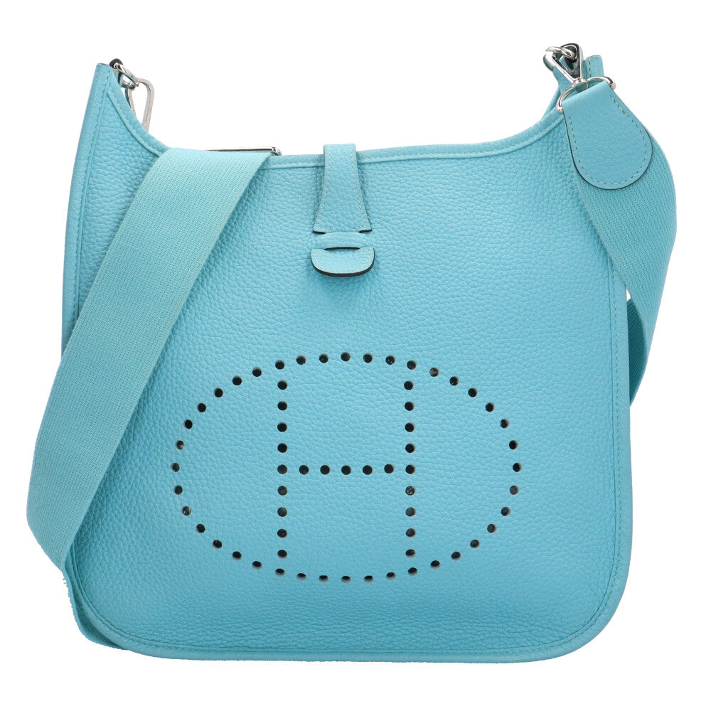 HERMES エルメス エブリンⅢPM ショルダーバッグ レザー ブルー