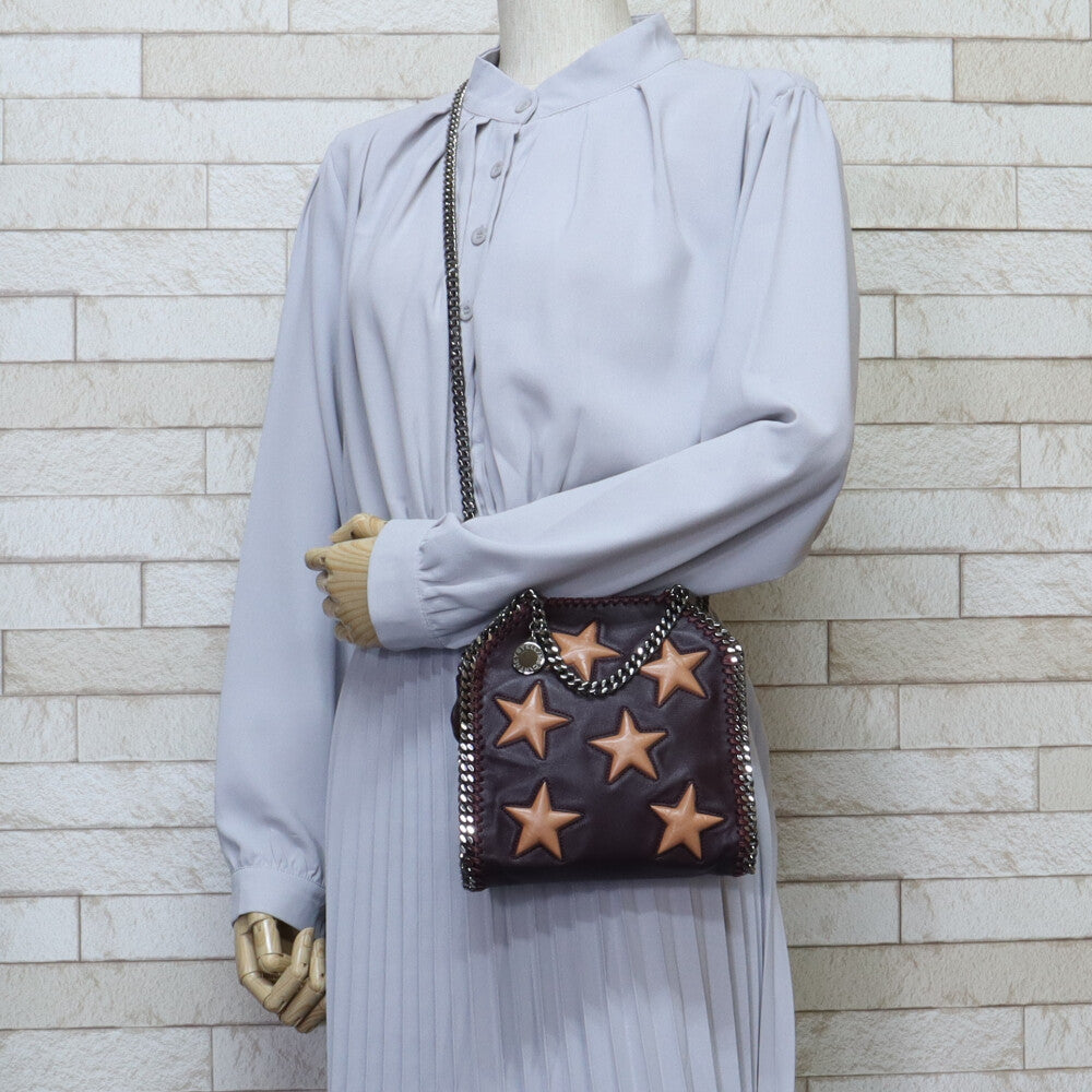 Stella McCartney Falabella Shoulder Bag Leather Purple Women's