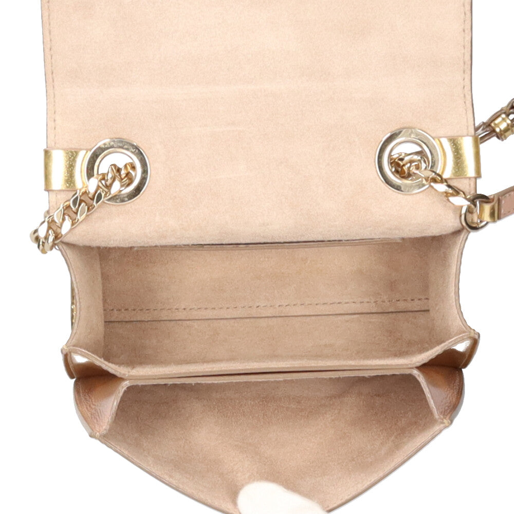 JIMMY CHOO ジミーチュウ ソフトミニ レベル ショルダーバッグ レザー