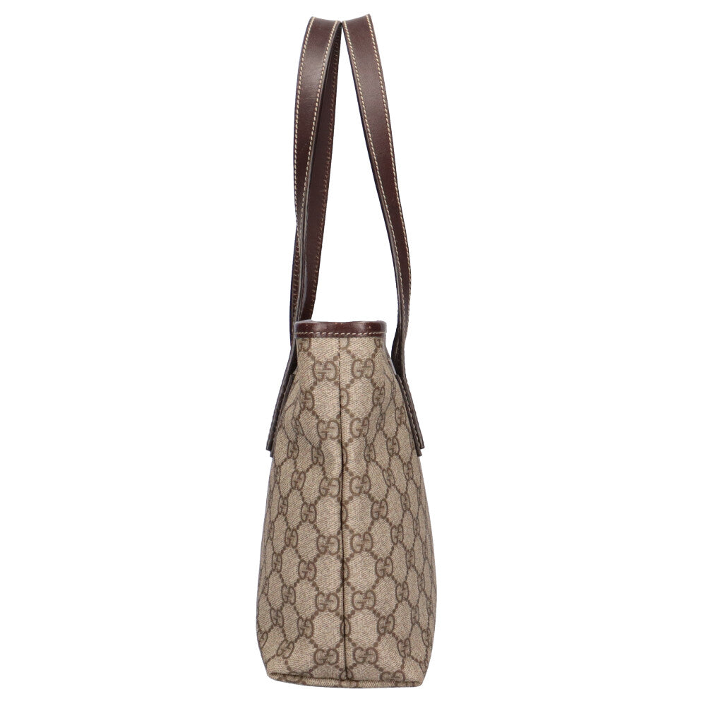 GUCCI GG Supreme Tote Bag GG Supreme Canvas Beige Women's Used