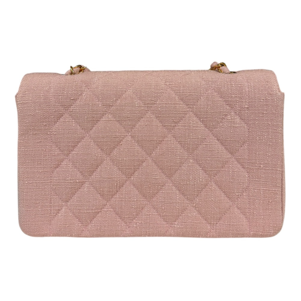 CHANEL シャネル ダイアナ ショルダーバッグ キャンバス ピンク