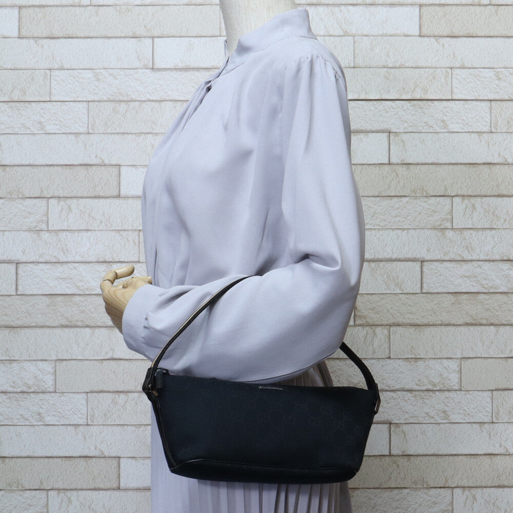 グッチ GUCCI シェリー ハンドバッグ GGキャンバス ブラック