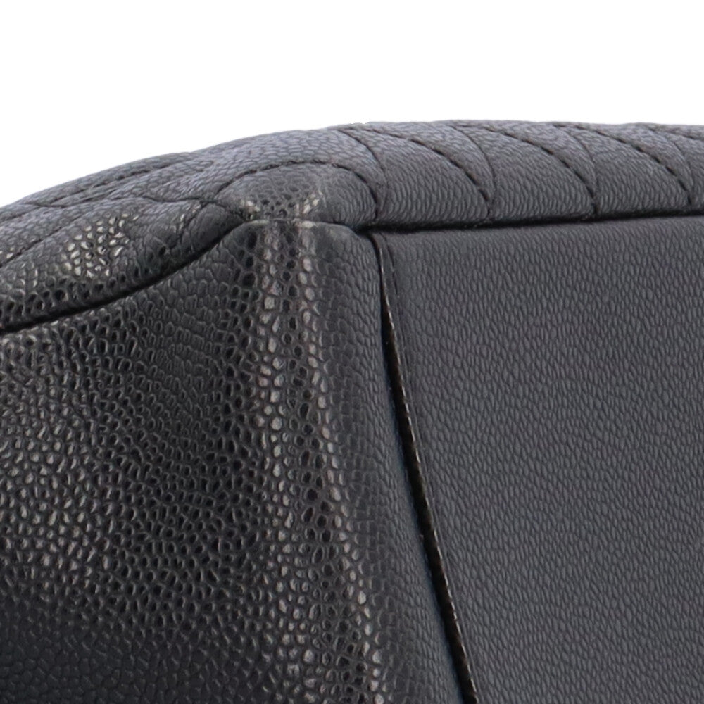 シャネル GSTトート チェーン トートバッグ キャビアスキン ブラック